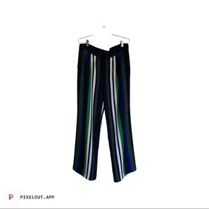 Banana Republic striped wide leg trousers